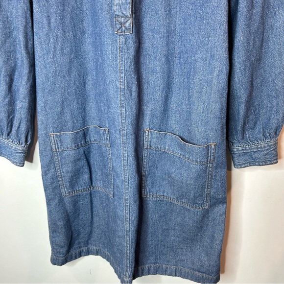 Madewell Denim Patch-Pocket Popover Shirtdress size XS - Picture 5 of 9